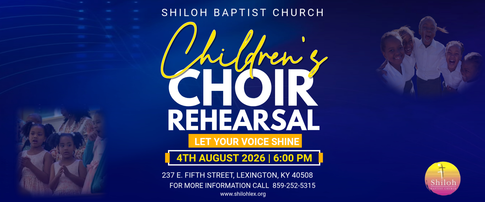 Children's choir rehearsal